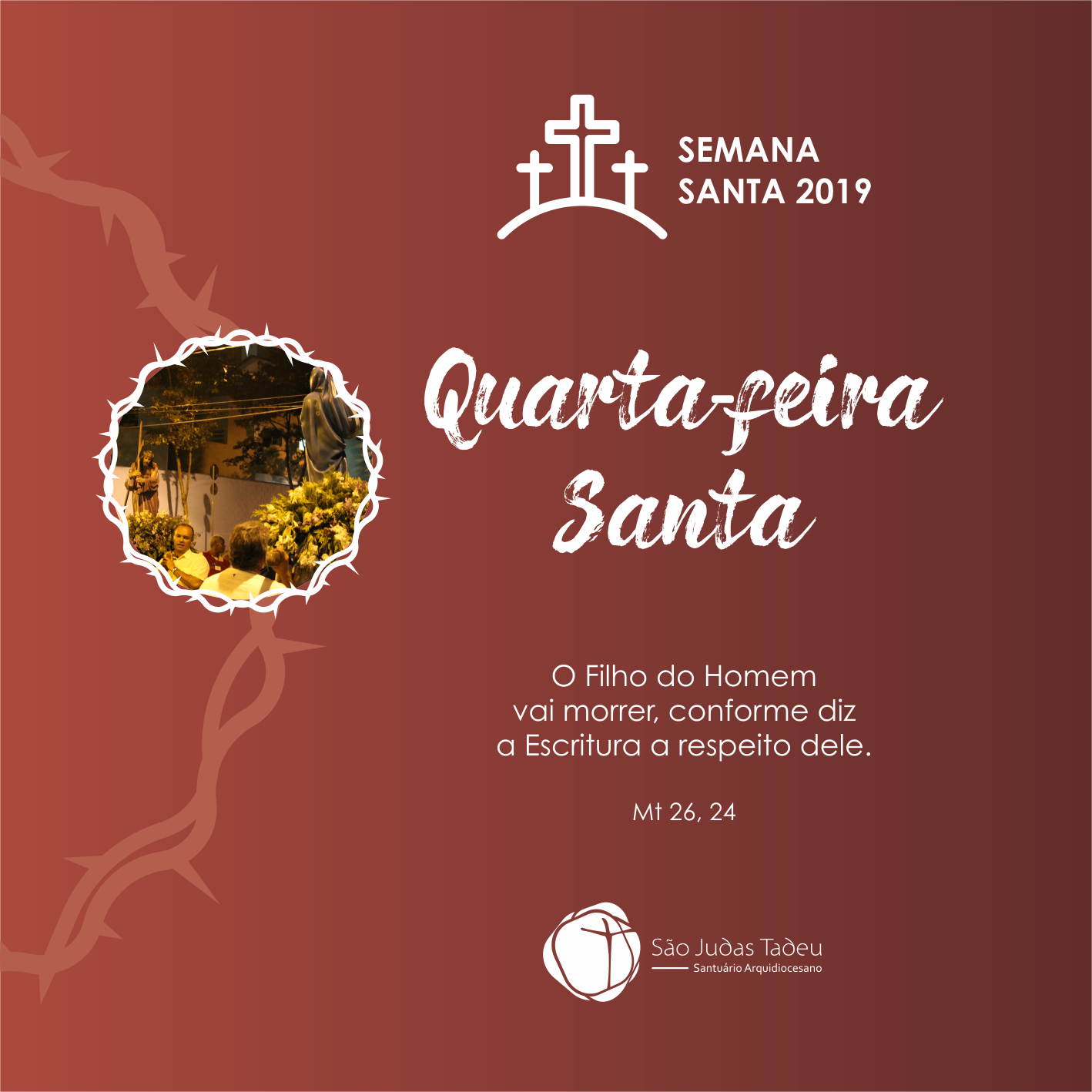 Quarta-feira Santa: lembramos o marcante encontro entre Jesus e sua Mãe