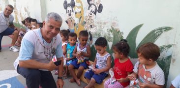 Terço dos Homens realiza “Páscoa Solidária” em Creche do bairro Concórdia