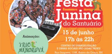 O clima de São João já chegou no Santuário São Judas Tadeu. Festa Junina neste sábado!!!