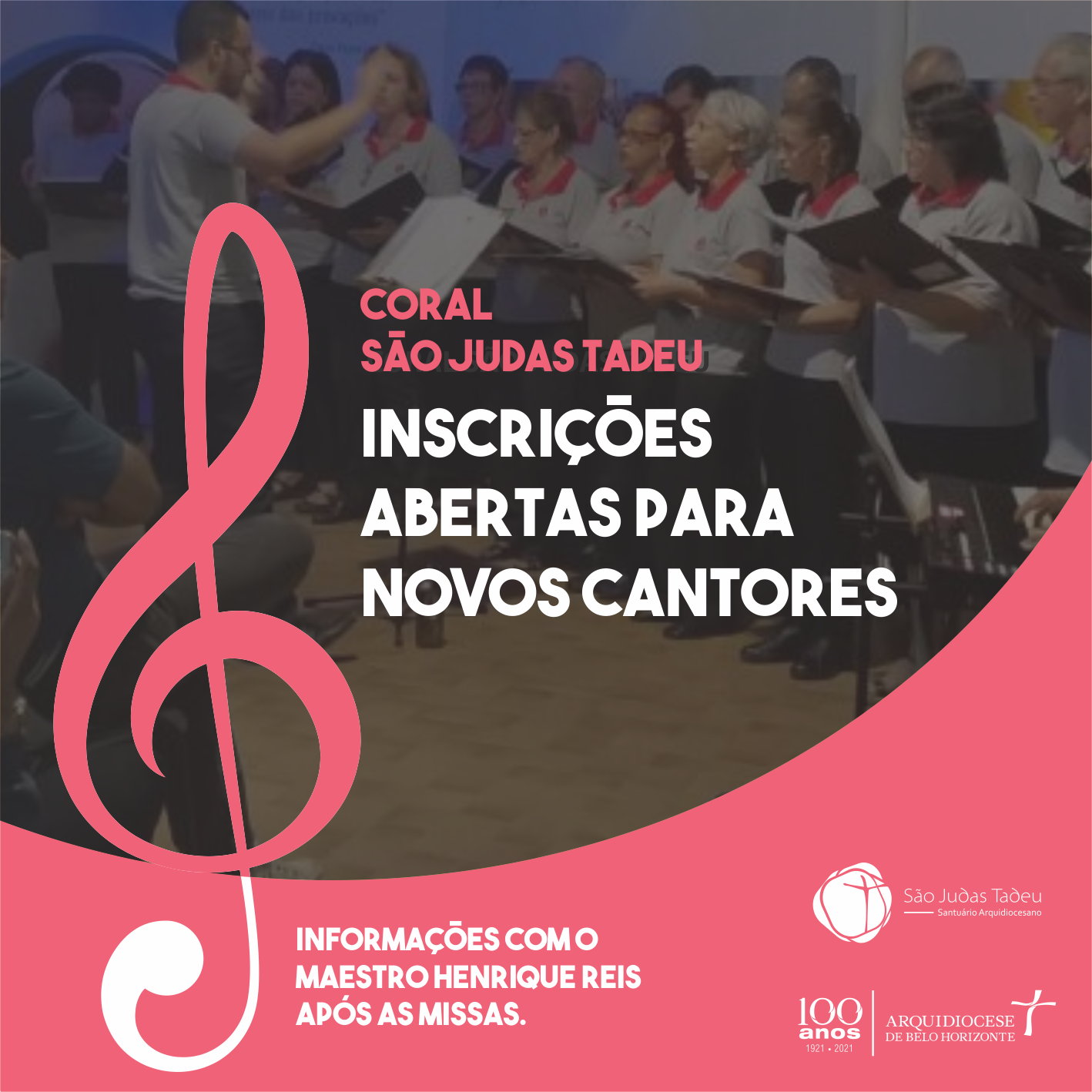 Coral do Santuário abre inscrição para novos cantores