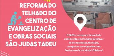 Obras Sociais São Judas Tadeu realiza campanha para reforma do telhado