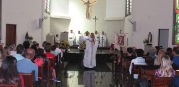 Celebração e hasteamento da bandeira marcam o início das festividades de Santa Rosa de Lima