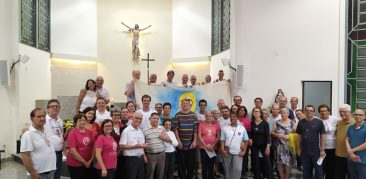 Celebração da padroeira Santa Rosa contou com a participação do Terço dos Homens