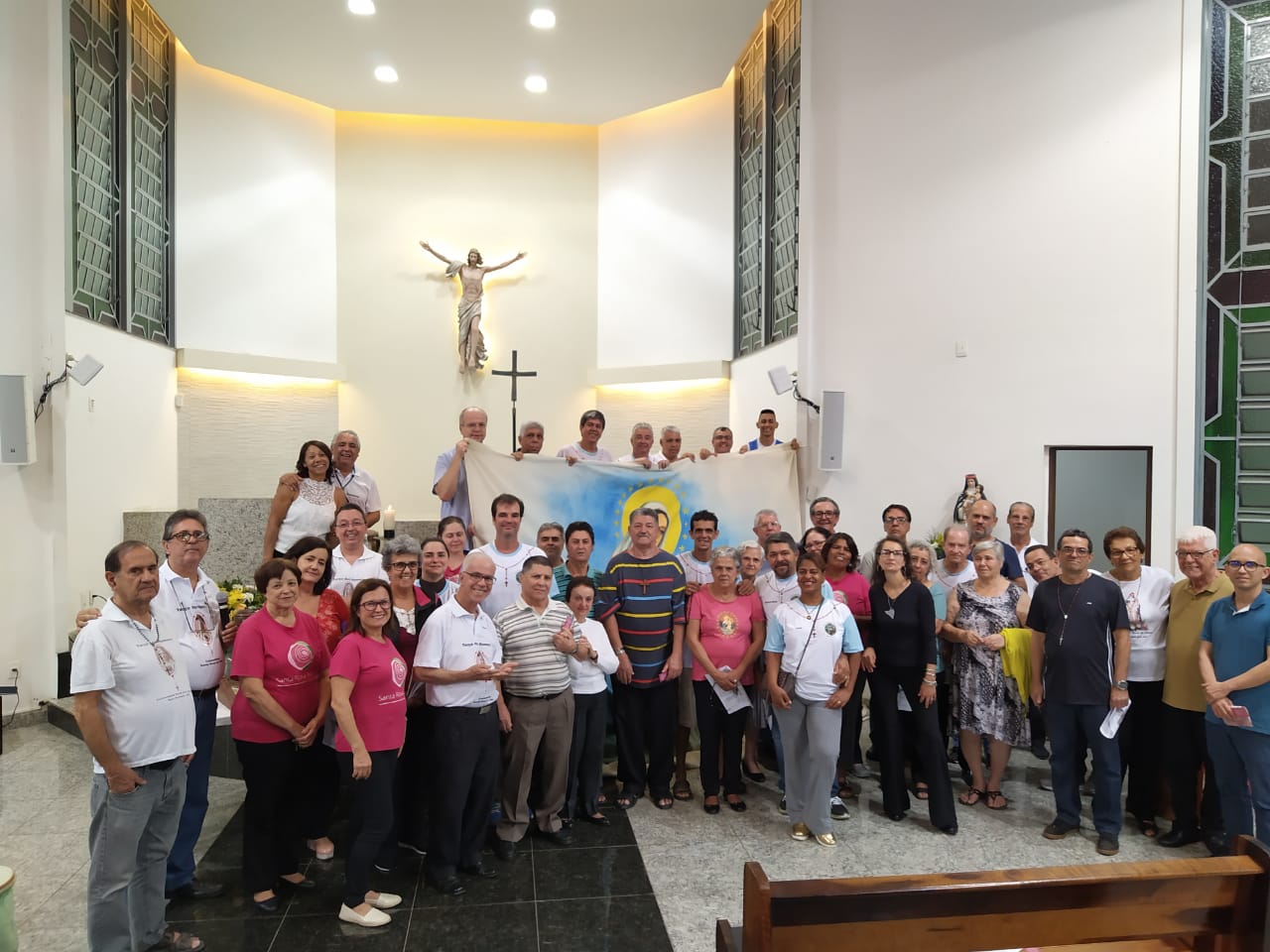 Celebração da padroeira Santa Rosa contou com a participação do Terço dos Homens