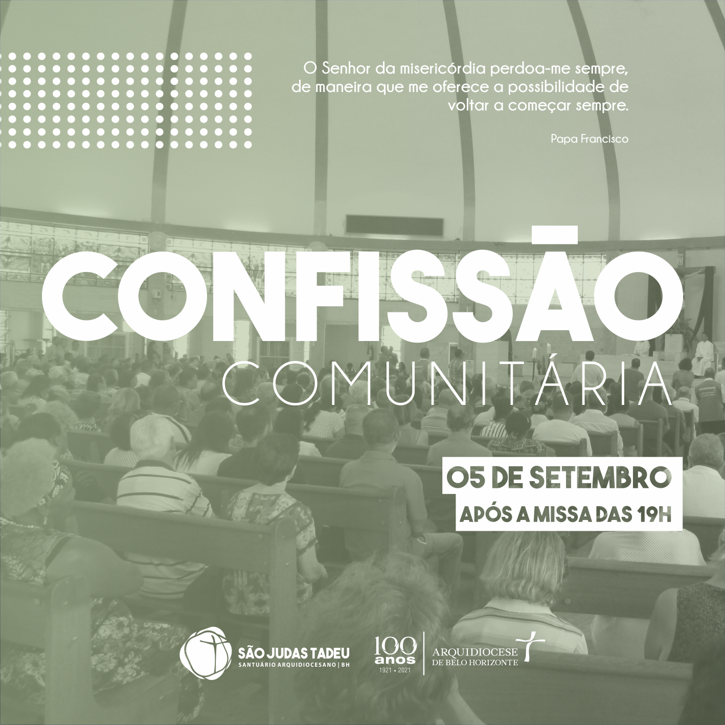 Participe da Confissão Comunitária deste mês