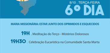 Participe das celebrações deste sexto dia da Novena de Aparecida