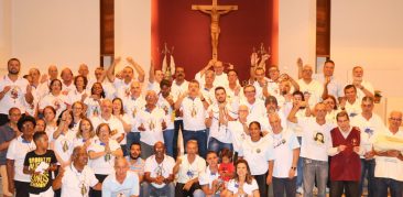 Terço dos Homens participa dos doze anos do movimento na Paróquia Nossa Senhora das Graças