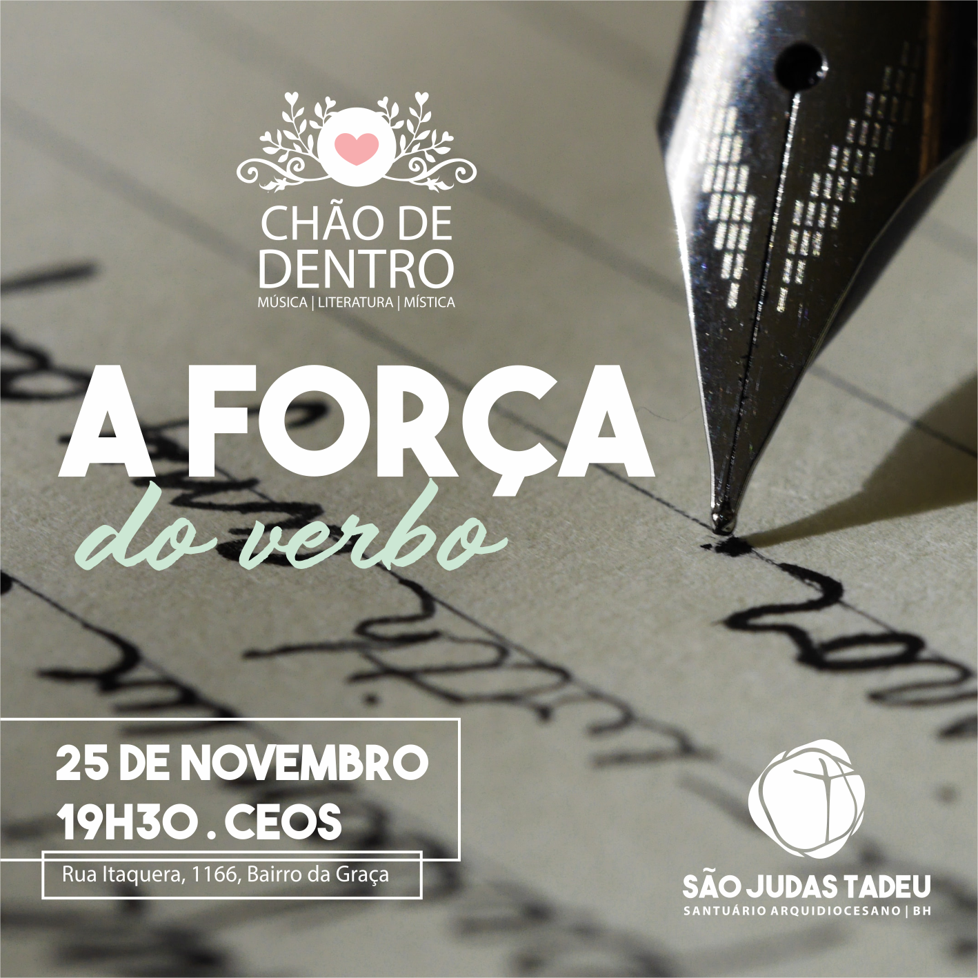 Participe do próximo encontro do projeto “Chão de Dentro”