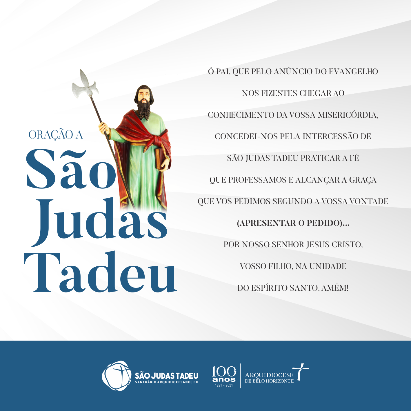 Reze conosco a Oração de São Judas Tadeu