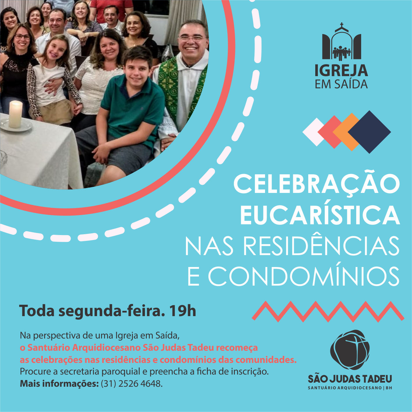 Celebre a Eucarística em sua residência ou condomínio