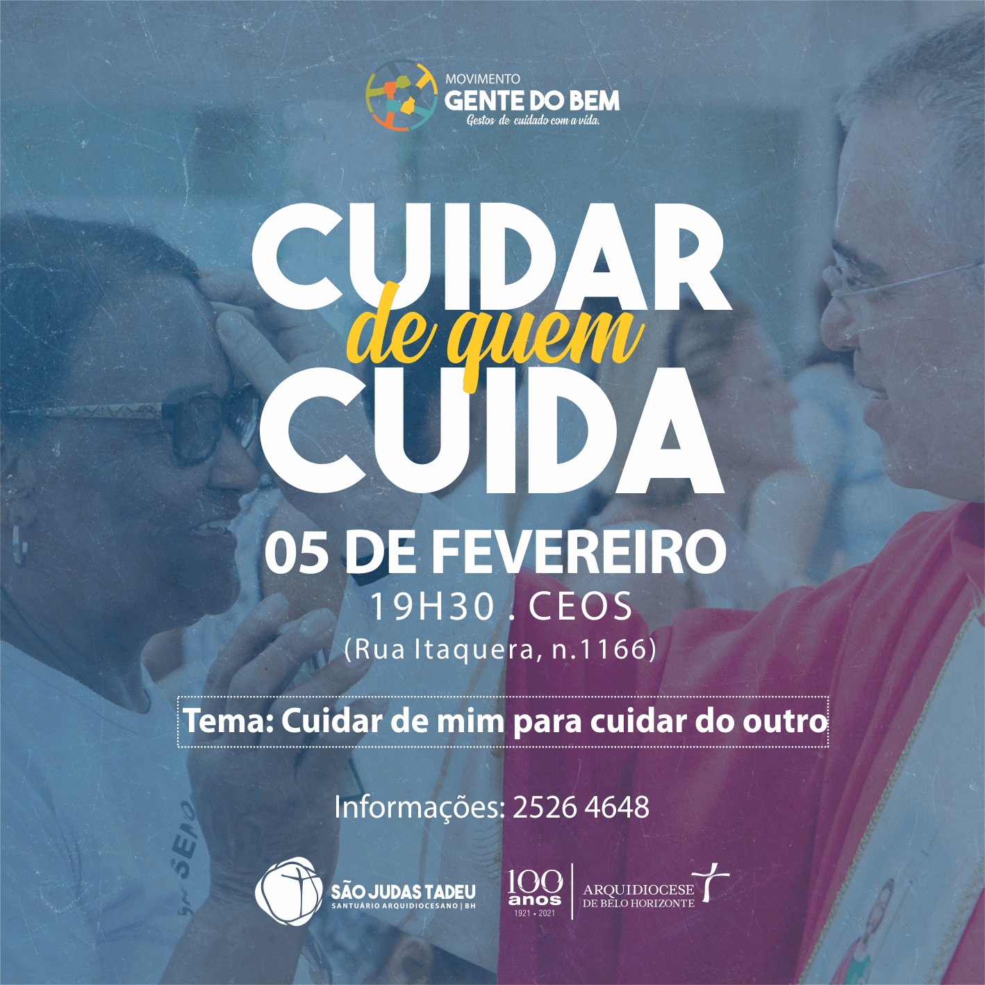 Grupo “Cuidar de Quem Cuida” se reúne nesta quarta-feira