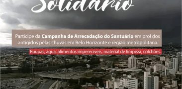 Santuário Solidário: participe da Campanha de Arrecadação para os atingidos pelas chuvas