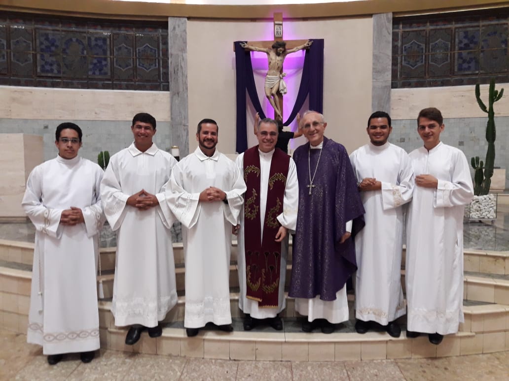 Dom Armando Buccio, bispo da Diocese de Livramento preside celebração no Santuário