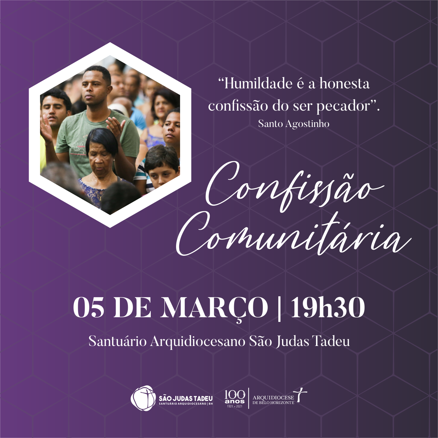 Confissão Comunitária acontece nesta quinta-feira, 05/03