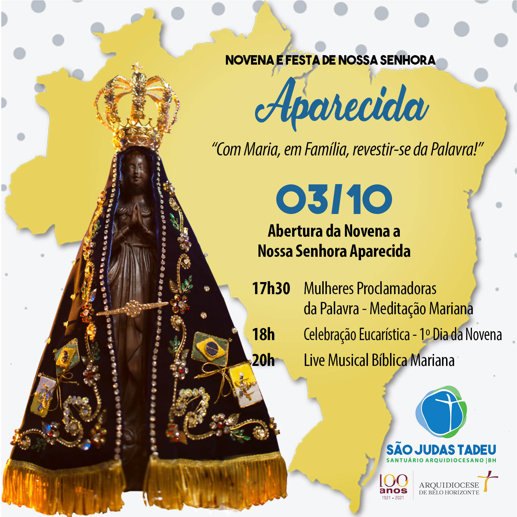 Iniciamos, amanhã, a “Novena de Nossa Senhora Aparecida”