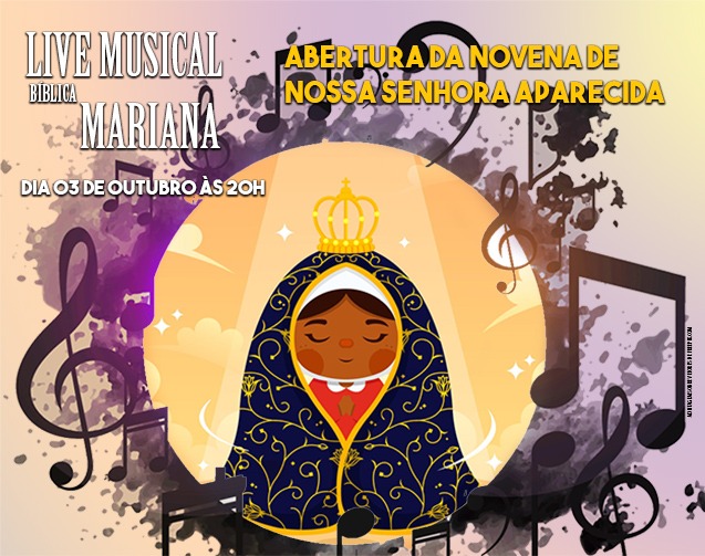 Live Bíblica Mariana abre as celebrações da Novena de Nossa Senhora Aparecida