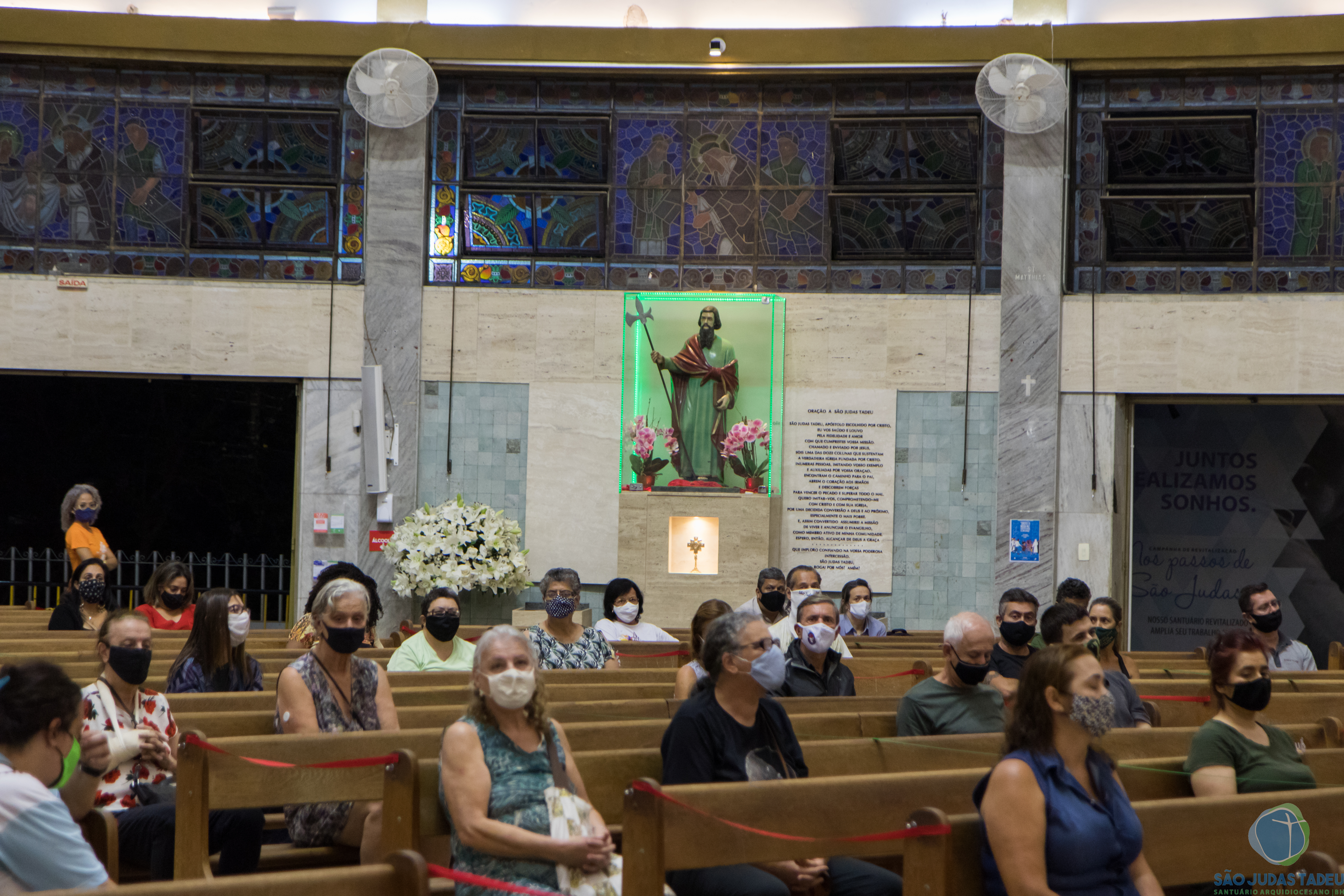 4º Mês da Novena Perpétua de São Judas Tadeu com celebrações presencias agendadas antecipadamente por telefone