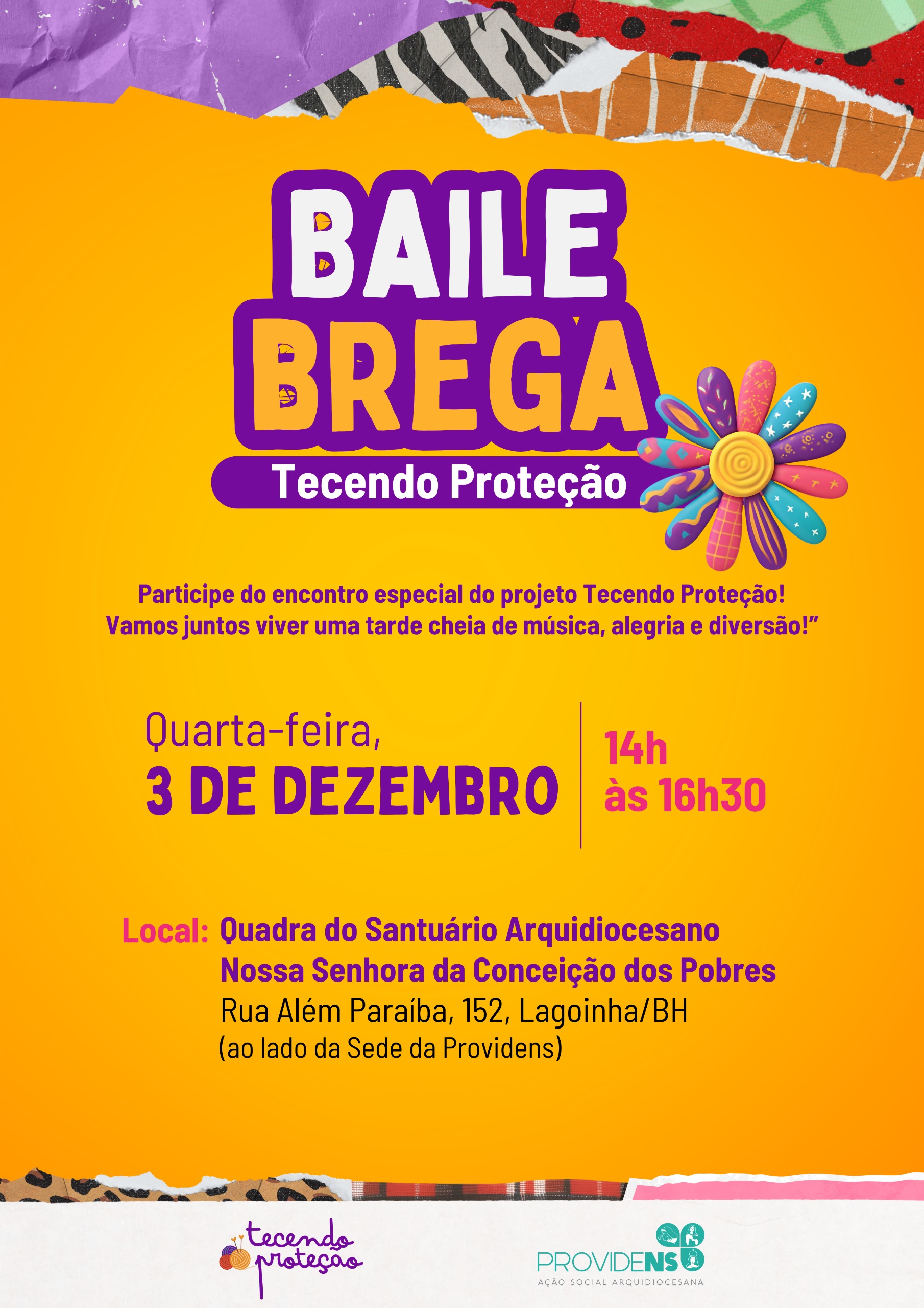 Baile Tecendo Proteção anima tarde de idosos, no bairro Lagoinha