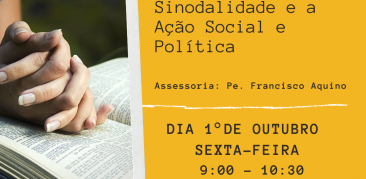 Formação online para os voluntários das Pastorais Sociais