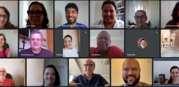 Padre Filipe Gouvêa, atual Vigário episcopal, preside reunião do Conselho Pastoral do VEAP