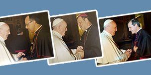 Papa recebe novos bispos em audiência: dom Geovane, dom Otacílio e dom Vicente participam de encontro com Francisco