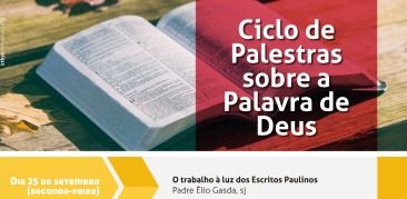 25 de setembro: Rensp e Paulinas Livraria promovem o Ciclo de Palestras sobre a Palavra de Deus