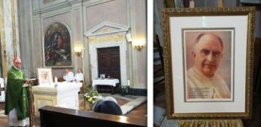 Mês Missionário: quadro com imagem do Beato Eustáquio é entronizado em igreja de Roma