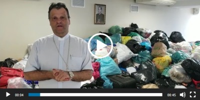 [Vídeo] Bispo auxiliar dom Otacilio agradece e reforça necessidade das doações