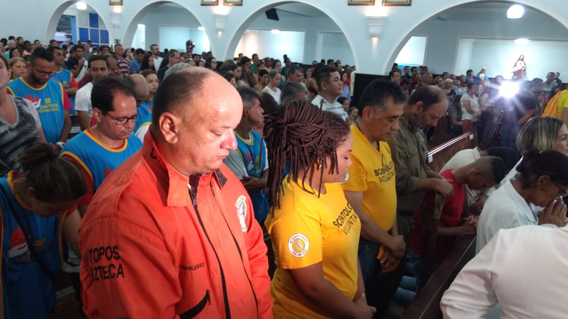 Missa em Ação de Graças reúne sobreviventes e voluntários em Brumadinho