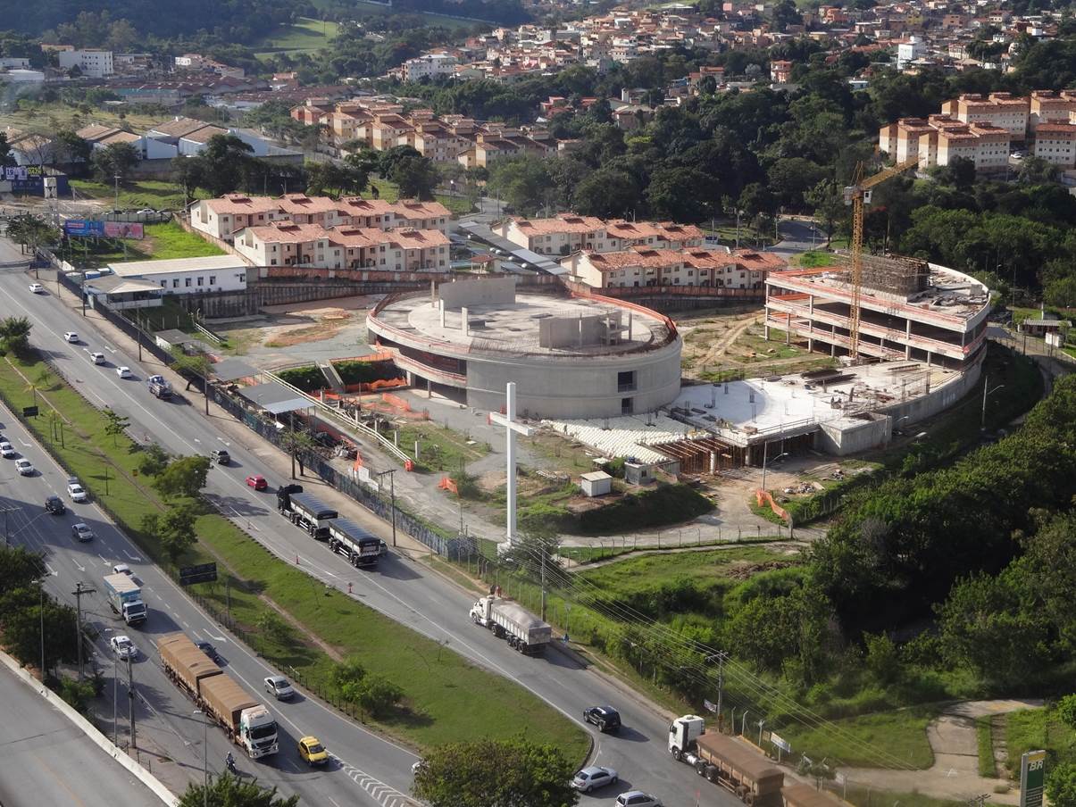 Catedral Cristo Rei: primeiro pavimento do setor que receberá a Rede Catedral de Comunicação é concluído