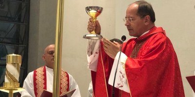 Dom Walmor preside Missa no Seminário Arquidiocesano Coração Eucarístico de Jesus (Sacej)