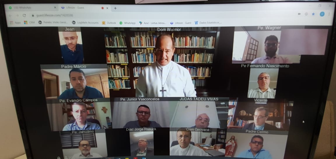 Arcebispo preside videoconferência com o Conselho Episcopal da Arquidiocese de Belo Horizonte