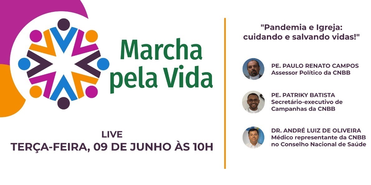 9 de junho:‘Pandemia e Igreja: cuidando e salvando vidas!’ é tema da live da CNBB – Confira, aqui, a programação completa