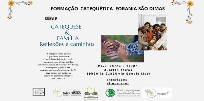 Forania São Dimas realiza encontro de formação para catequistas – 28 de abril