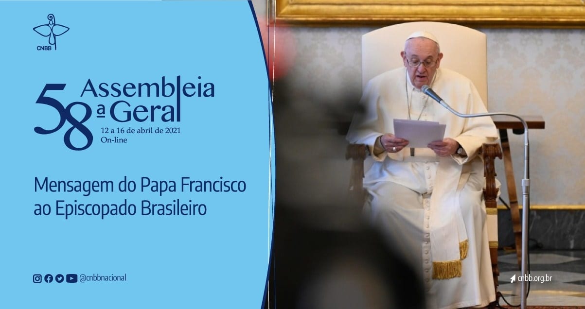 “O Brasil enfrenta uma das provas mais difíceis da sua história”, diz Papa Francisco, em mensagem para a Assembleia da CNBB
