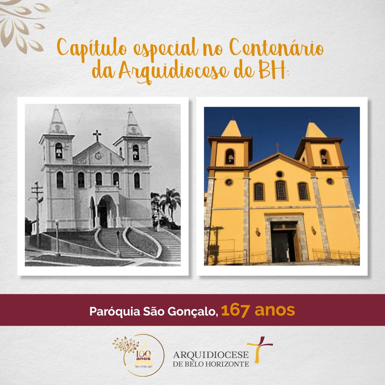Paróquia São Gonçalo, em Contagem, celebra 167 anos de serviços ao Povo de Deus
