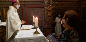 Missa presidida por dom Geovane marca retomada das celebrações na Igreja Nossa Senhora do Ó, em Sabará