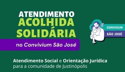 Acolhida Solidária inicia atendimento social e jurídico em Justinópolis