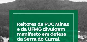 Manifesto em defesa da Serra do Curral é assinado por reitores da PUC Minas e da UFMG