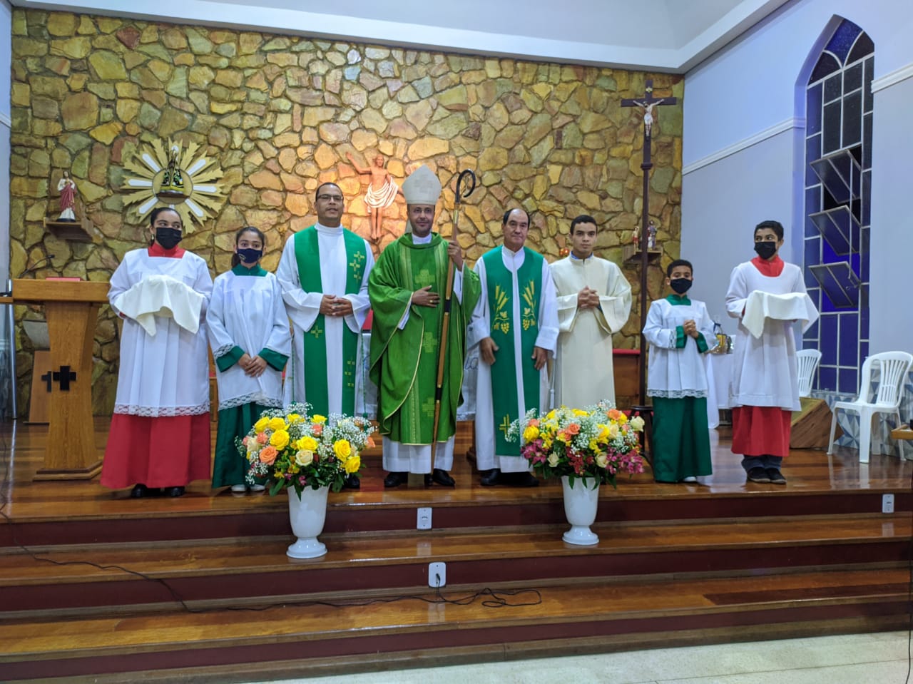Dom Geovane preside Santa Missa pelo início do Ministério Pastoral de padre Ademar Toledo, em Nova União