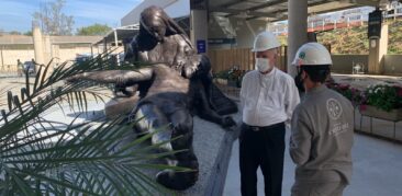 Dom Orlando Brandes visita a Catedral Cristo Rei