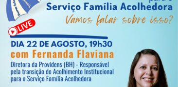 Inscrições abertas: Workshop gratuito vai refletir sobre o Serviço Família Acolhedora