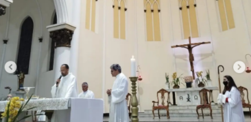 Rensb: Dom Geovane preside Missa na Igreja Nossa Senhora das Dores, no Floresta
