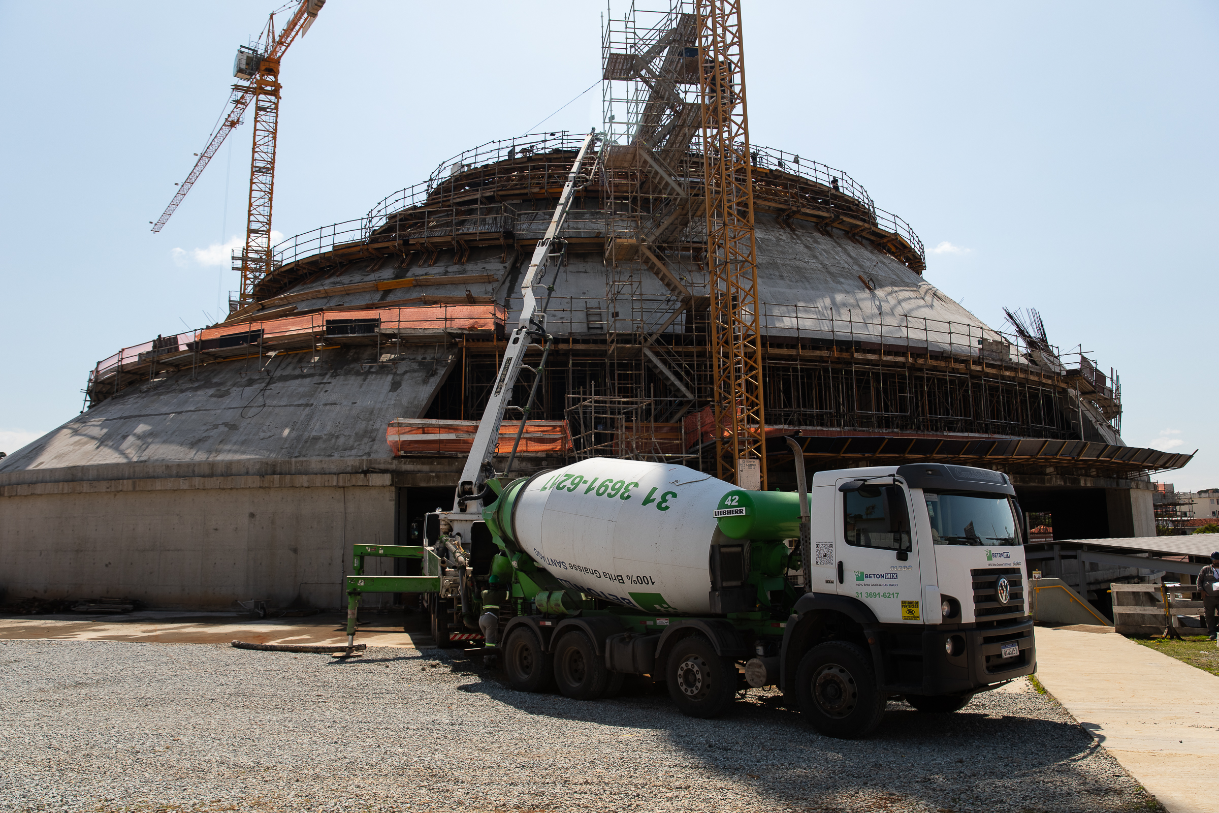 Catedral Cristo Rei: concretagem do templo é concluída – veja fotos