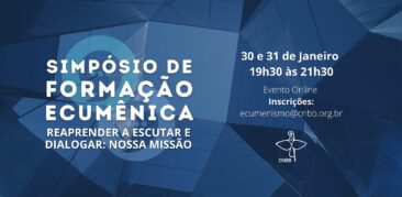 Abertas as inscrições para Simpósio on-line de Formação Ecumênica