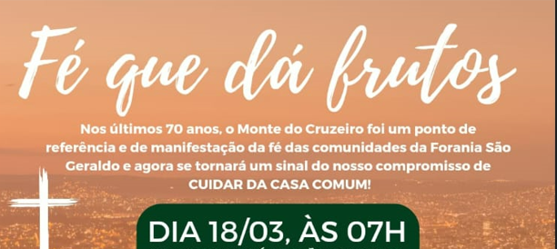 Fiéis se unem para preservar área verde na Forania São Geraldo