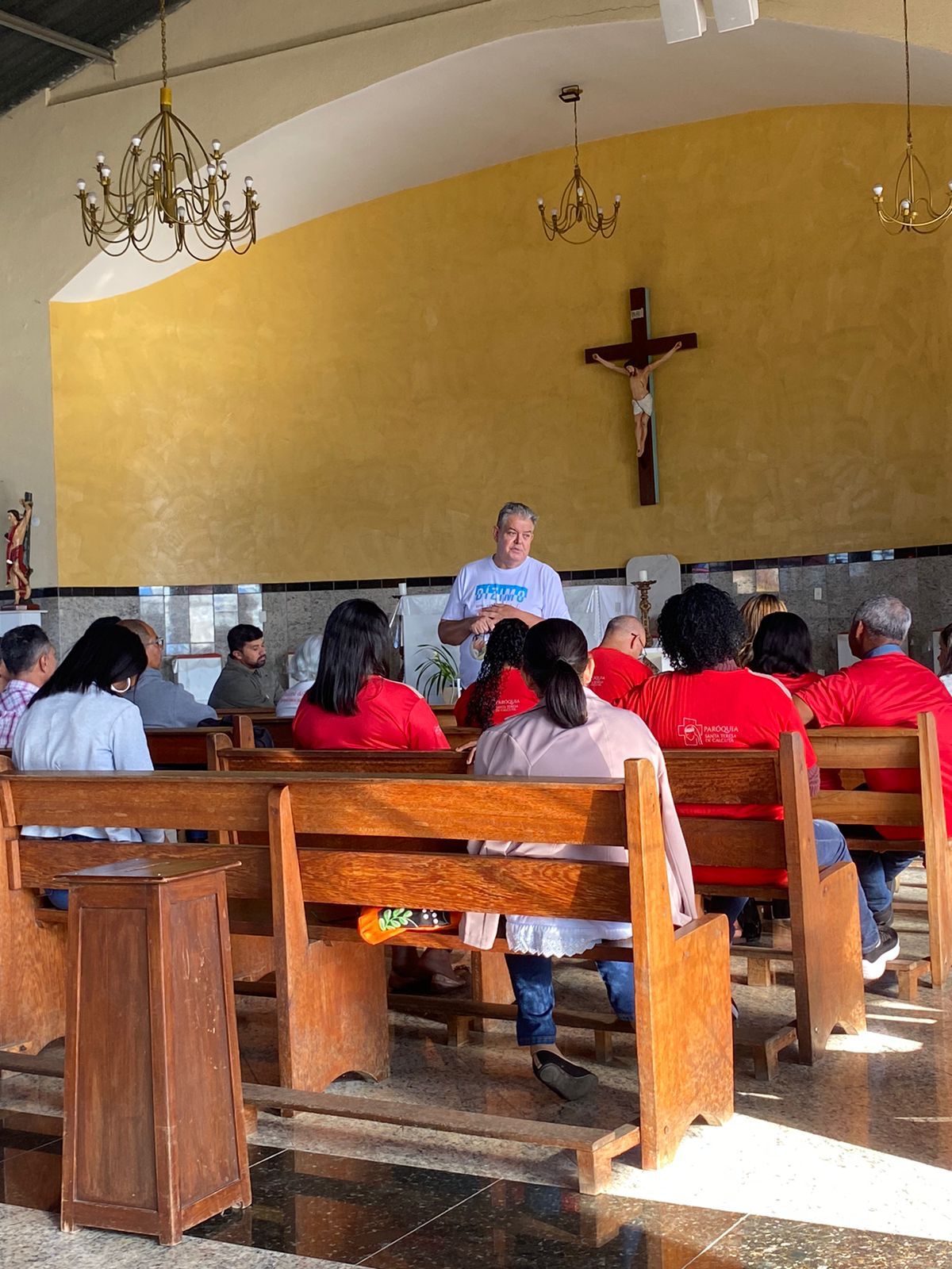 Os agentes da Pastoral do Dízimo da Forania Nossa Senhora da Conceição (RENSA) reuniram-se para formação na Paróquia Maria, Mãe dos Pobres.