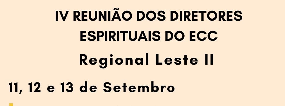 Reunião dos diretores espirituais do Encontro de Casais com Cristo – 11 de setembro