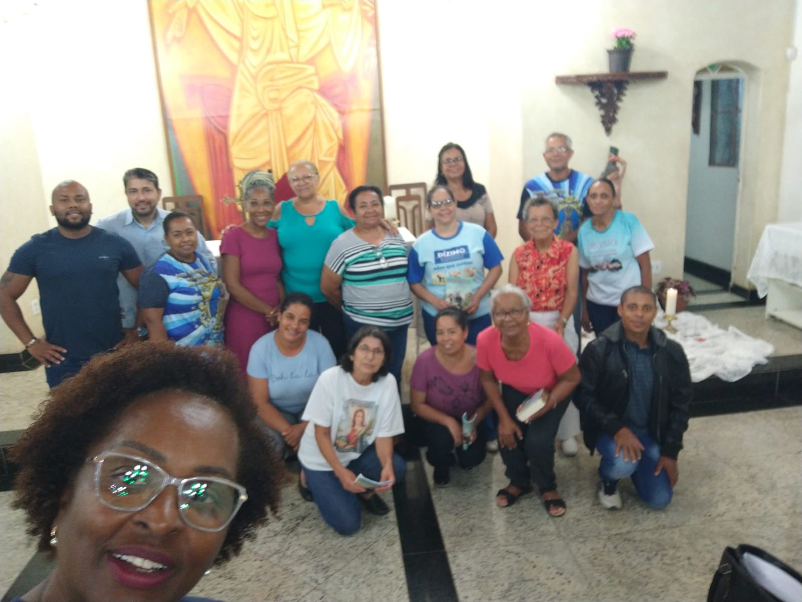 A Paróquia São Paulo Missionário (RENSC) realizou um encontro de partilha e confraternização da Pastoral do Dízimo