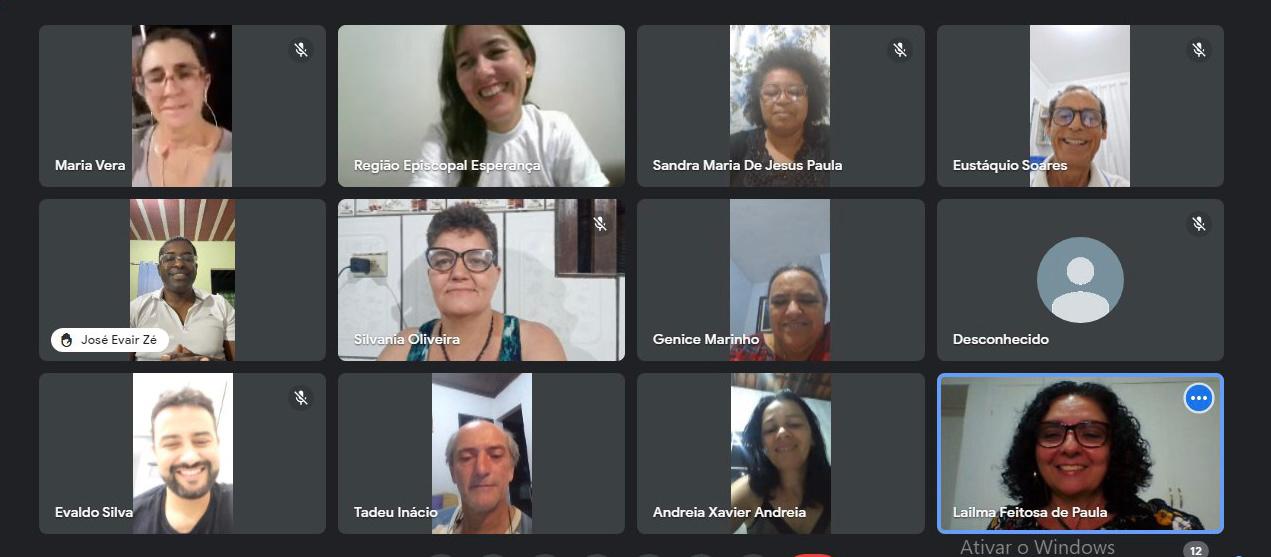 Encontro Virtual com agentes da Pastoral do Dízimo da RENSER